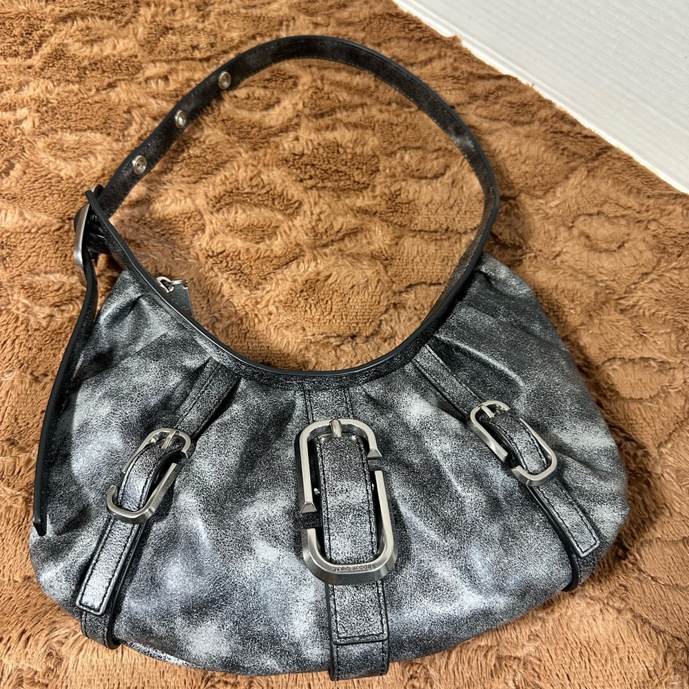 The Distressed Leather Buckle Bag